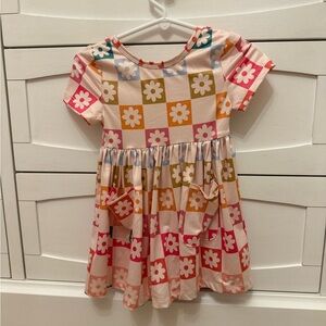 Mila & rose checkmate pocket twirl dress 6-12 mo
